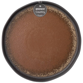 Тарелка закусочная "COUNTRY" 23*2 см (кор=24шт.) BRONCO 62-133