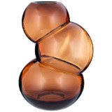 Ваза "VISION" brown 18.5*18.5*26 cm BRONCO 694-051