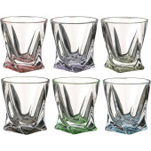 Набор стопок из 6 шт. "КВАДРО ДЕКОРЕЙШН 72Т76" 55 мл. высота=5,5 см. (кор=10набор.) CRYSTAL BOHEMIA 669-032