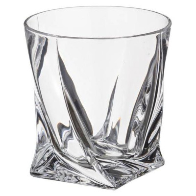 Набор для виски "КВАДРО" 7пр.: штоф+6 стаканов 850/340 мл. высота=27/10 см. (кор=3набор.) CRYSTAL BOHEMIA 669-138-1