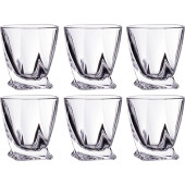 Набор стопок из 6 шт. "КВАДРО" 55 мл высота=6 см (кор=10набор.) CRYSTALITE BOHEMIA 669-140