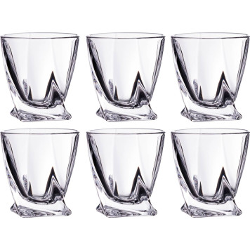 Набор стопок из 6 шт. "КВАДРО" 55 мл высота=6 см (кор=10набор.) CRYSTALITE BOHEMIA 669-140