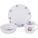 Набор посуды на 1 персону 3 пр.: кружка 300мл+тарелка 21,5см + салатник 15см. DUBI 606-840