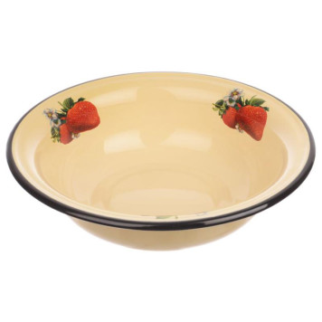 С0310.П*59 Миска 2л Клубника Садовая, палевая