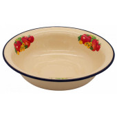 С0313.П*105 Миска 4.0л эмалированная Помидоры, палевая