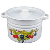 С1620.3 Кастрюля эмал. (8л, цилиндр) деколь с пласт. кнопкой С1620.3 Кастрюля эмал. (8л, цилиндр) деколь с пласт. кнопкой