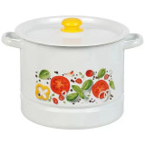 С1722.3*118 Позница-Мантоварка 9.0л эмал., Каприче, 3 вставки, с пластм. кнопкой