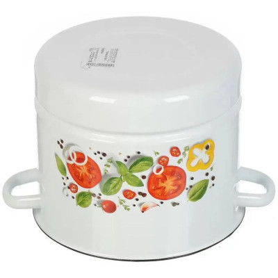 С1722.3*118 Позница-Мантоварка 9.0л эмал., Каприче, 3 вставки, с пластм. кнопкой-2