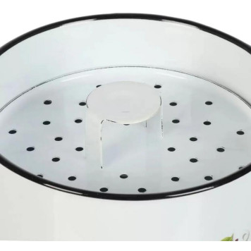 С1722.3*118 Позница-Мантоварка 9.0л эмал., Каприче, 3 вставки, с пластм. кнопкой-3