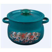 С1917.3Б Кастрюля эмал., (5.5л, сферическая) бирюзовая с пластм. кнопкой С1917.3Б Кастрюля эмал., (5.5л, сферическая) бирюзовая с пластм. кнопкой