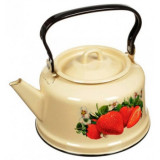 С2713.П Чайник 3.5л эмал. палевый деколь