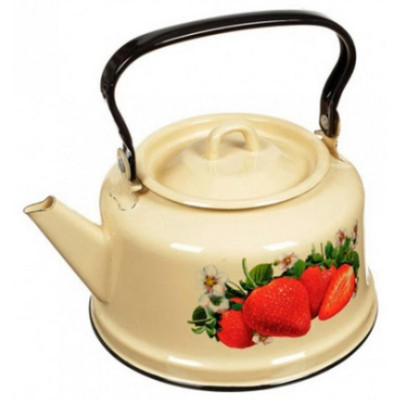 С2713.П Чайник 3.5л эмал. палевый деколь