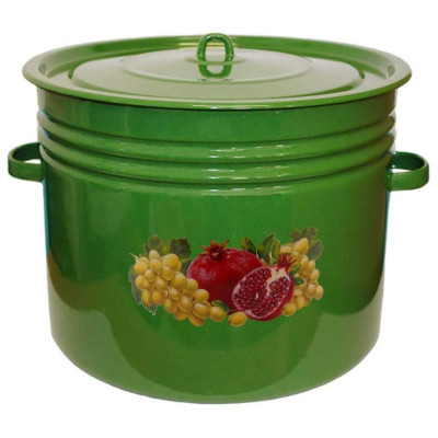 С2833 Бак эмал. 40л декор зеленый рябчик