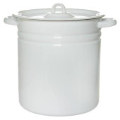 С41624 Кастрюля (12.0л, цилиндр) эмал., светлая