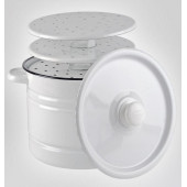 С41720.3 Позница-Мантоварка 7.5л эмал., деколь светлая, 2 вставки С41720.3 Позница-Мантоварка 7.5л эмал., деколь светлая, 2 вставки