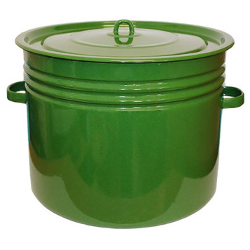 С42833 Бак 40л. эмаль, светлый, зеленый рябчик