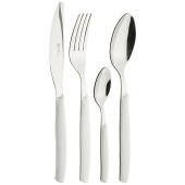 Набор столовых приборов "CROMO" белый на 6 персон 24 пр. EME 638-009