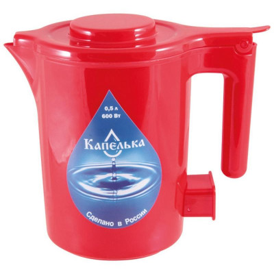 003909 Чайник электрический 'Капелька' 0.5л (красный)