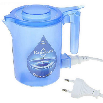 004668 Чайник электрический 'Капелька' 0.5л (синий)