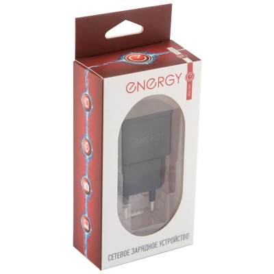 006384 Сетевое зарядное устройство Energy ET-09, 1 USB разъем, черный-2