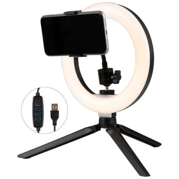 103375 Кольцевая светодиодная лампа Energy EM-009 Pro c штативом-3