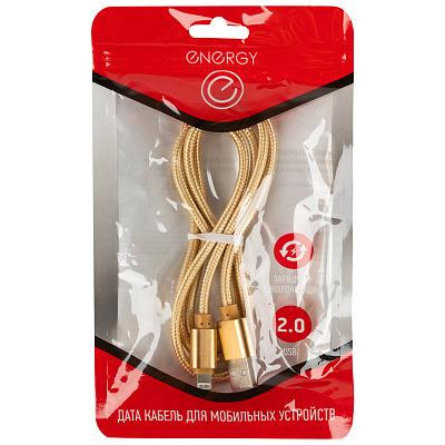104098 Кабель Energy ET-28 USB/Lightning, (для продукции Apple) золотой-1