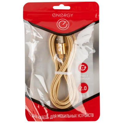 104100 Кабель Energy ET-28 USB/Type-C, золотой-1