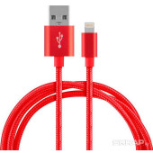104104 Кабель Energy ET-26 USB/Lightning, (для продукции Apple) красный 104104 Кабель Energy ET-26 USB/Lightning, (для продукции Apple) красный