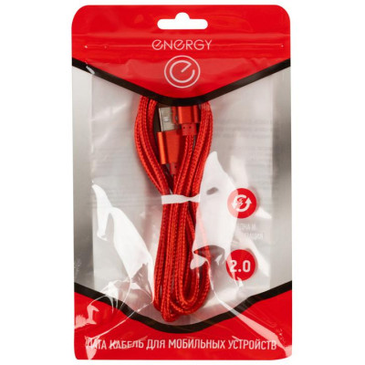 104104 Кабель Energy ET-26 USB/Lightning, (для продукции Apple) красный-1