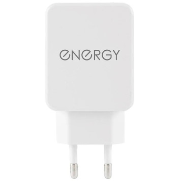 104290 Сетевое зарядное устройство Energy ET-32, 1 USB разъем, белый-1