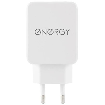 104290 Сетевое зарядное устройство Energy ET-32, 1 USB разъем, белый-1