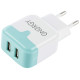 104291 Сетевое зарядное устройство Energy ET-33, 2 USB разъема, белый