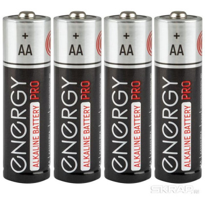 Батарейка алкалиновая Energy Pro LR6/4S (AA) (4шт в спайке) (104401)-3