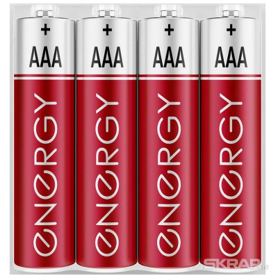 03R/4B Батарейка солевая Energy Start (AAA) (4шт в блистере) (107039)