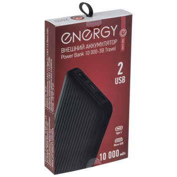 107846 Внешний аккумулятор Energy Power Bank 10 000-3B Travel-4