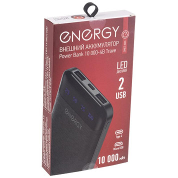 107847 Внешний аккумулятор Energy Power Bank 10 000-4B Travel-3