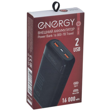 107850 Внешний аккумулятор Energy Power Bank 16 000-7B Travel-3