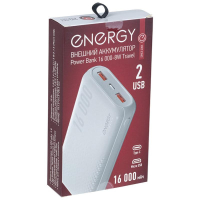 107851 Внешний аккумулятор Energy Power Bank 16 000-8W Travel-2