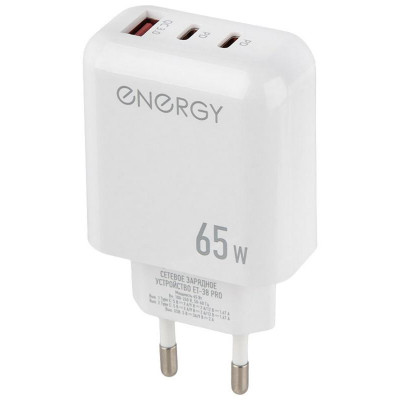 109934 Сетевое зарядное устройство Energy ET-38 PRO, белый-3