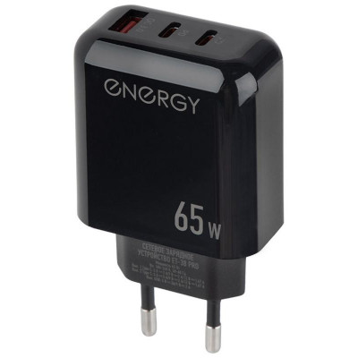 109935 Сетевое зарядное устройство Energy ET-38 PRO, черный-3