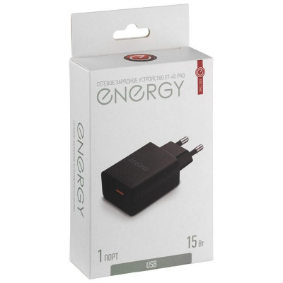 109937 Сетевое зарядное устройство Energy ET-40 PRO, черный-2