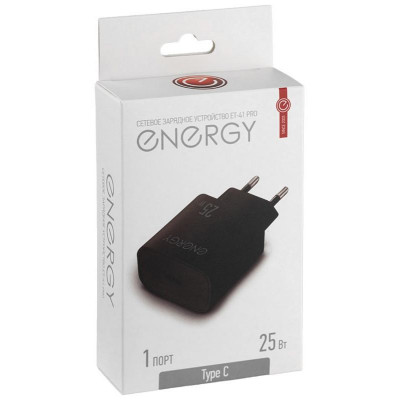 109940 Сетевое зарядное устройство Energy ET-41 PRO, черный-2