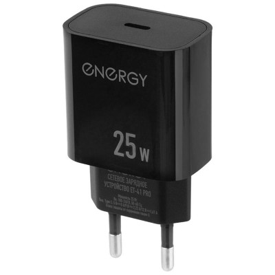 109940 Сетевое зарядное устройство Energy ET-41 PRO, черный-3