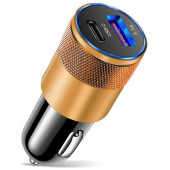 109942 Автомобильное зарядное устройство Energy ET-43А, черный с золотом 109942 Автомобильное зарядное устройство Energy ET-43А, черный с золотом