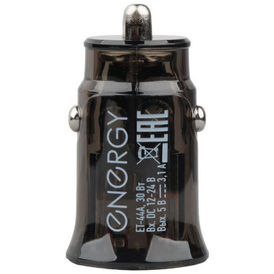 109944 Автомобильное зарядное устройство Energy ET-44А, черный-3