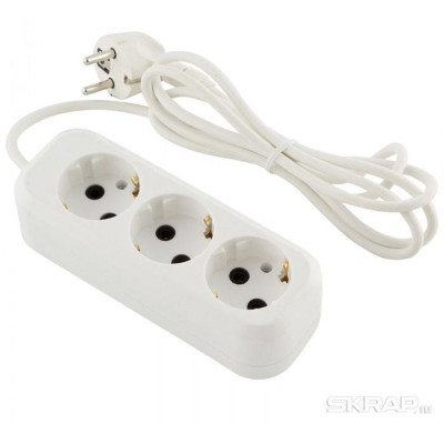 186688 Удлинитель Engy 'Гранд' 1.7м/3роз с заземлением (ПВС 3х0.75)