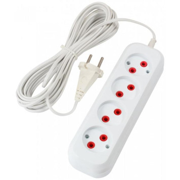 186720 Удлинитель Engy 'Эконом' 10м/4роз (ШВВП 2х0.75)