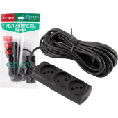 186742 Удлинитель Engy 'Премиум' 10м/3роз (ПВС 2х0.75) черный 186742 Удлинитель Engy 'Премиум' 10м/3роз (ПВС 2х0.75) черный