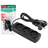 186746 Удлинитель Engy 'Эконом' 1.7м/3роз (ШВВП 2х0.75) черный 186746 Удлинитель Engy 'Эконом' 1.7м/3роз (ШВВП 2х0.75) черный