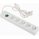 186757 Фильтр сетевой ENGY 'Сеть-2' 1.5м/5роз, с/з белый